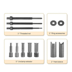 Motorcycle Bearing <b>Puller</b> <b>Tool</b> Kit 8 Piece Internal Bearing Remover Metal 0.35 To 0.91 Inch Diameter For General Use - Product Image 4