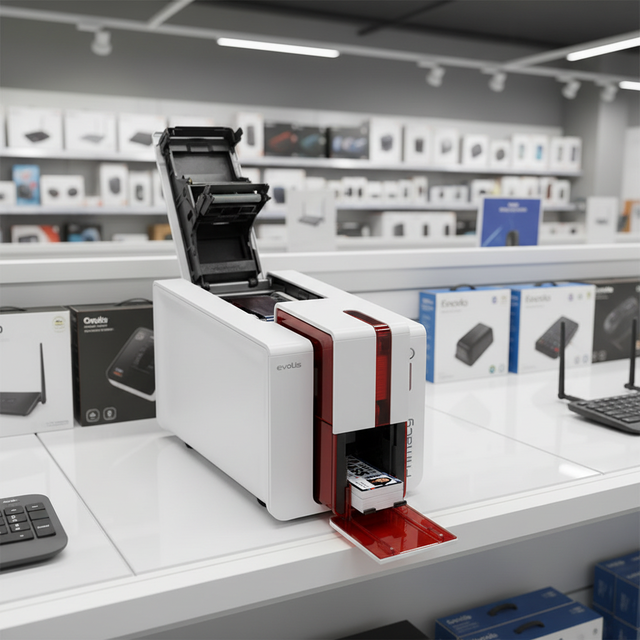 Evolis Primacy Plastic PVC Smart ID Card Printer Double-Sided Printing 300dpi in Stock