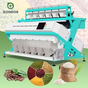 Machine de tri chromatique de qualité industrielle pour graines de citrouille, légumineuses, fruits, riz et céréales, capacité 500 kg/h, pour pois-œufs - Product Image 1