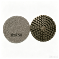 Disque de polissage diamanté JX-6 de 4 pouces, épaisseur 6 mm, grain 30-3000, super tranchant, à liaison résineuse, pour équipement de polissage de sols durs en émeri