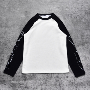 <span class=keywords><strong>T</strong></span>-<span class=keywords><strong>Shirt</strong></span> Sportiva da <span class=keywords><strong>Uomo</strong></span> Personalizzata 100% Cotone, Stile Casual Streetwear, Manica Lunga con Stampa Artigianale, Design Oversize con Collo <span class=keywords><strong>a</strong></span> O - Product Image 1