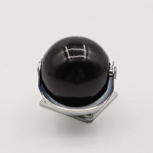 2 Zoll 50mm Industrial Rubber Caster Bremse Schwenkbare obere Platte PVC Ball Caster Wheel für Badezimmer Wohnzimmer Küche Sofa - Product Image 6