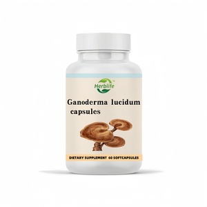 Cápsulas de Ganoderma Lucidum, Suplementos Naturales de Hongos, Cápsulas Vegetarianas de Reishi, Fabricación OEM/ODM - Product Image 1
