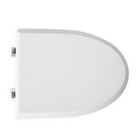 Siège de toilette pour Cielo Pop Vase Forma 4, charnières d'expansion en forme de C blanches, longueur 50,5 cm