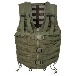 Chaleco táctico verde oliva para cazadores; chaleco <span class=keywords><strong>de</strong></span> caza completo con sistema MOLLE; - Product Image 1