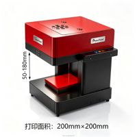 Imprimante à jet d'encre numérique automatique comestible Jet 3D Résolution 600dpi à plat pour tasses/café/gâteaux/bonbons/aliments Nouveau 1 an