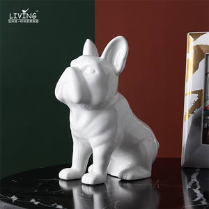 Hucha de cerámica con diseño de <span class=keywords><strong>bulldog</strong></span> para decoración del hogar, hucha de cerámica de estilo nórdico para decoración del hogar - Product Image 4