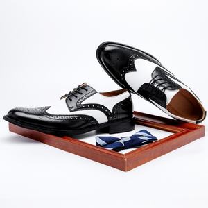 Zapatos Oxford de Cuero Genuino para Hombre, Estilo Italiano de Alta Gama, Hechos a Mano, para Boda, Cierre Deslizante, Diseño Bordado, Ligeros para Otoño - Product Image 6
