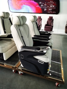 เบาะนวดอุ่นคุณภาพสูง ปี 2023 ขายดี ระดับหรู VIP สำหรับรถยนต์ Alphard Benz W447 v Class Vito V250 Metris VAN - Product Image 4