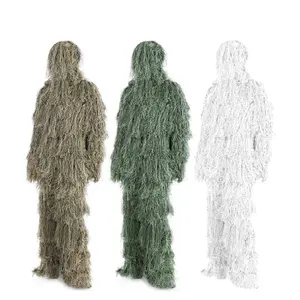 Outdoor Camouflage Pakken 3d Woodland Kleding Jagen Tactische Ghillie Set