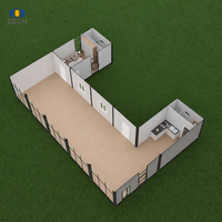 CGCH - Bureau modulaire en conteneur à installation rapide personnalisé - Maison préfabriquée en conteneur détachable avec chambre et cuisine