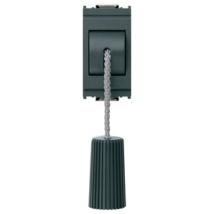 Push <b>Button</b> Switch 1P 10A Grey Pull Cord 5.1 Length 4.3 Length 5.3 Height - Product Image 1