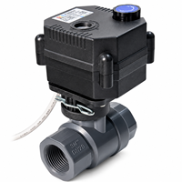 Vanne motorisée 12V 24V à clipser, retour automatique en cas de panne de courant 110-230V