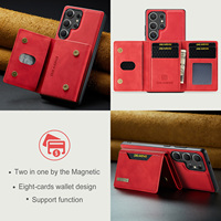 Untuk Samsung S25 Ultra S25 Plus S25 penutup belakang DG asli. MING M2 casing ponsel kulit PU, dompet magnetik dapat dilepas Slot kartu