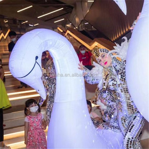 High Quality Giant Costumes <strong>Walking</strong> Inflatable Swan Costume Standing Display <strong>Balloon</strong> - Product Image 2