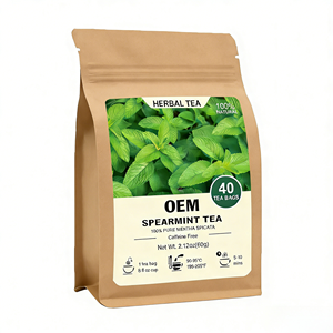 Té Verde Premium Certificado OEM con Menta Verde - 16 Bolsitas de Té (60g) Grado Alimenticio Saludable Refrescante y Estimulante para Preparación Fría/Caliente - Product Image 1