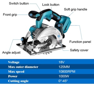 Không chổi than thông tư Saw 5 inch 125mm 3500 rpm 20/60mm đa chức năng công cụ cắt cầm tay không dây điện cưa - Product Image 4