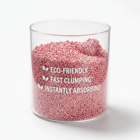 Litière pour chat en tofu écologique parfumée 4D Pocket (rose) |   Contrôle des odeurs, agglomération rapide |   OEM Cylindrique biodégradable hautement absorbant