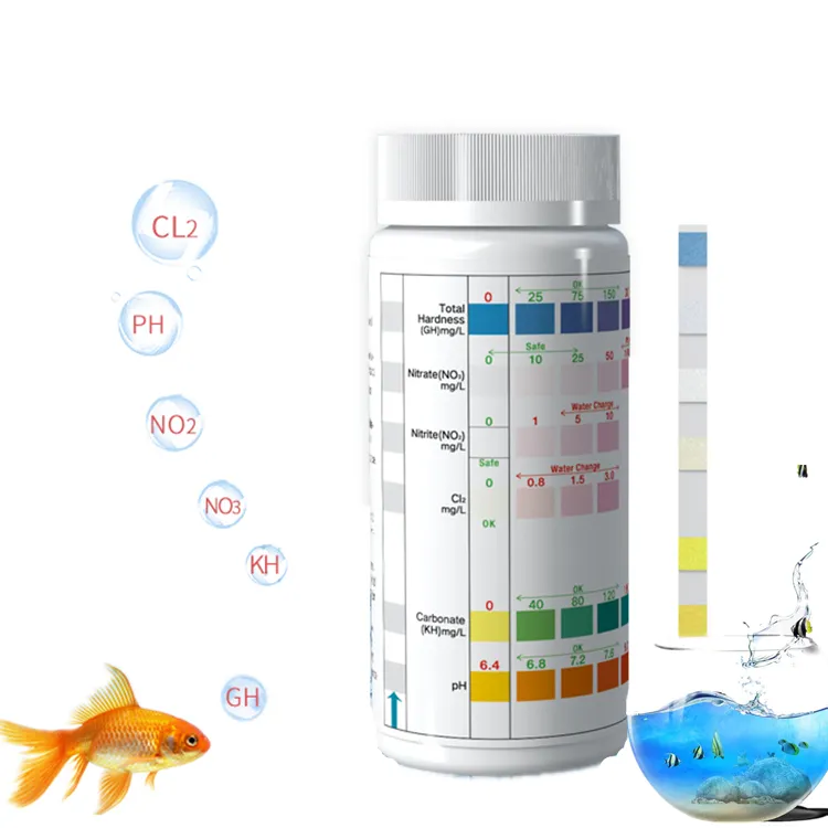 Hot Sale Teich Aquarium Aquarium Zubehör Wasser test Aquarium Kit Qualitäts streifen