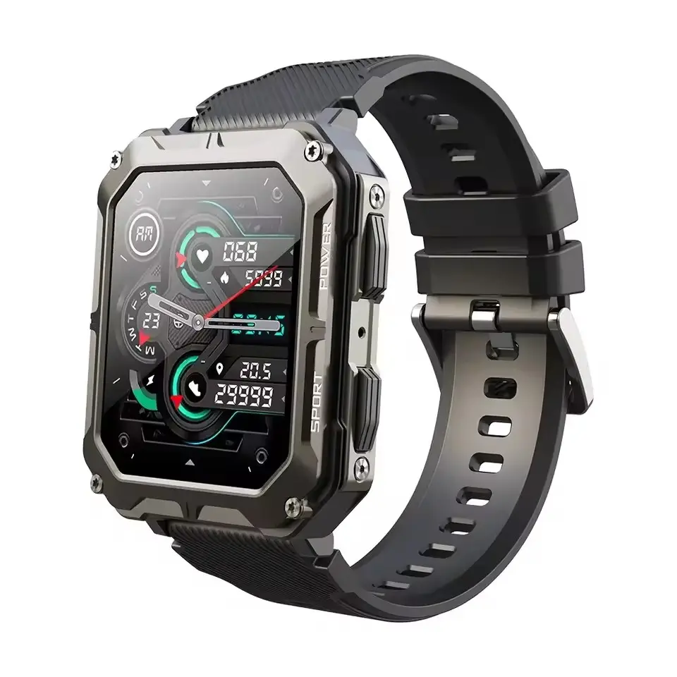 2024 Original Factory C20 pro Smart Watches 380mah Waterproof BT Call Sport Fitness Tracker Smart Watch for android ios