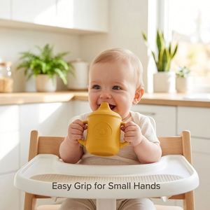 Tasse d'apprentissage en silicone pour bébé, tasse à paille anti-chute pour l'apprentissage et l'entraînement, adaptée aux enfants de 6 mois à 3 ans - Product Image 2