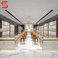 Vitrine de présentation de bijoux pour boutique de détail, avec tiroirs verrouillables