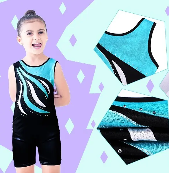 girls Gymnastics Leotards ballet training Dancewear Practice kids One Piece clothes With Shorts for baby Toddlers