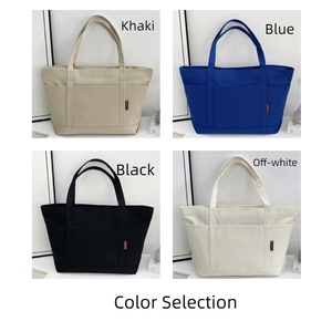 Bolsos de lona de moda al por mayor con cremalleras, forro de poliéster, múltiples bolsillos, asas de cuerda, duraderos, bolsos de un solo hombro, China - Product Image 3