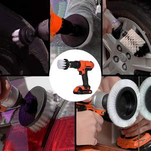 Set di 6 Pezzi per Pulizia Industriale Fai-da-Te, Include Spazzola per Trapano per Pulizia Pavimenti, Alta Qualità - Product Image 6