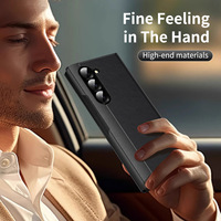IDEAL Factory Groothandel Flip Telefoonhoesje met Slim Venster voor Samsung S25 S24 S23 S26 Ultra Z Fold 7 6 5 4 Luxe Mobiele Cover
