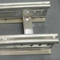 Échelle à câbles galvanisée à chaud à double rail latéral, anti-corrosion, pour l'ingénierie électrique extérieure