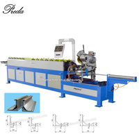 Machine de formage de cannelures TDC pour conduits carrés HVAC Preda, automatique, 20mm 30mm, 4.5kw, épaisseur de tôle 0.5-1.2mm