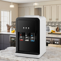 Distributeur d'eau électrique de table, chaud et froid, portable, avec refroidissement par compresseur et réfrigérant R134a