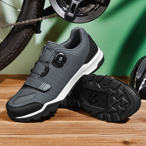 <span class=keywords><strong>Zapatillas</strong></span> de Ciclismo <span class=keywords><strong>MTB</strong></span> Profesionales, Ligeras, Transpirables, con Parte Superior de Microfibra y Malla, Suela de Goma, Sistema de Hebilla Giratoria - Product Image 2