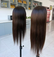 Prêt à expédier : Topper capillaire 4x4 en soie, 10x10, en dentelle, cheveux humains, cuir chevelu naturel, respirant, à clipser, pour cheveux clairsemés et perte de cheveux