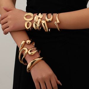 Versión coreana INS Anillo minimalista con patrón de onda irregular Anillo abierto brillante americano europeo Adorno de joyería de moda para mujer - Product Image 2