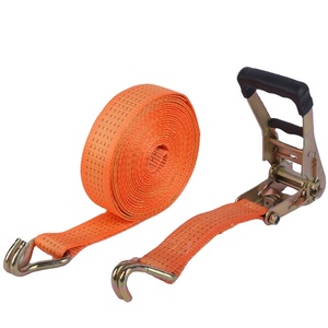 Correa de Amarre de Alta Resistencia de 5T, Color Naranja, Correa de Sujeción de Carga con Trinquete, Correa de Poliéster, 1 Año de Garantía, Plana - Product Image 5