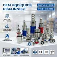 Acoplamiento de Desconexión Rápida 316L UQD, Cumple con OCP, 1/4 NPT, Sello EPDM, Probado para Fugas de Helio, Certificado CE ISO, Centro de Datos, Fábrica OEM 1