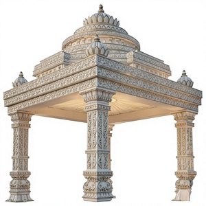PERFECT COLLECTION Pérgola Exterior de Hierro Fundido Blanco Clásico, Forma de Lujo, Resistente a la Intemperie, 9x12 pies, Tema Natural para Jardín - Product Image 4