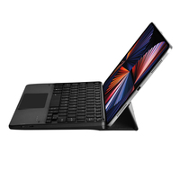 वायरलेस बीटी बैकलिट Trackpad कीबोर्ड के साथ iPad के लिए प्रकरण खड़े हो जाओ के साथ संगत आईओएस एंड्रॉयड Windows टैबलेट मोबाइल फोन