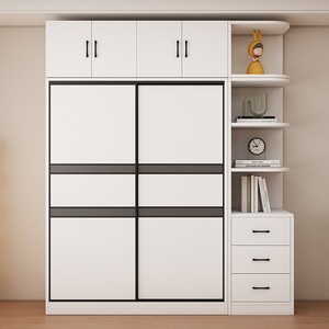 <span class=keywords><strong>Armario</strong></span> de Madera Moderno con Puerta Corredera, Diseño Personalizable, Gran Capacidad de <span class=keywords><strong>Almacenamiento</strong></span>, Adecuado para Dormitorio, Muebles para el Hogar - Product Image 1