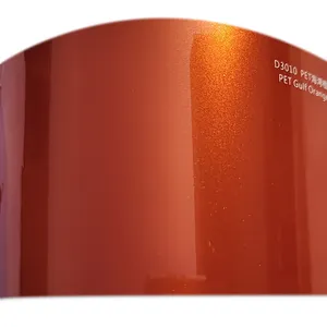 High Performance Protection Film PET Gulf Orange Auto Paint Car Vinyl Wrap Colors Vehicle Body Decorative Sticker