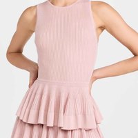 Fabricant de tricots ODM, robe moulante courte élégante sans manches à col rond pour le printemps, l'été, l'automne et l'hiver