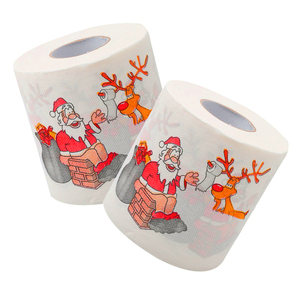Türkei 2-lagiges Weiches Toilettenpapier <span class=keywords><strong>Selpak</strong></span> Toilettenpapier Farbige Palette Weihnachts-Toilettenpapier Herstellungsanlage Dropshipping - Product Image 2