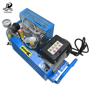 TUDIVING Arrêt automatique haute performance 100LPM 4 cylindres 300bar 4500psi compresseurs d'air haute capacité pour bouteilles <span class=keywords><strong>de</strong></span> gaz <span class=keywords><strong>de</strong></span> <span class=keywords><strong>plongée</strong></span> sous-marine - Product Image 1