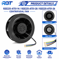 Ventilateur centrifuge AC pour armoire de refroidissement d'onduleur VFD R2E225-AT51-14 230V 145W 2650RPM pour ventilation d'armoire industrielle
