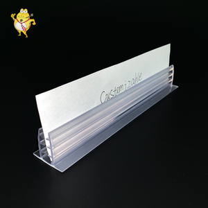 Trasparente IN PVC Prezzo di Scaffale Talker A <span class=keywords><strong>Cerniera</strong></span> Soft Grip Filo Cesto di Supporto Del Segno per la Pubblicità Supermercato - Product Image 5