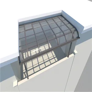 防水铝雨棚屋顶聚碳酸酯阳台天井