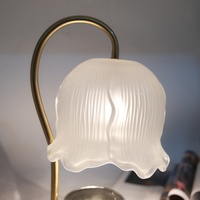 Lampe chauffe-cire électronique de luxe C&H en forme de fleur, pour décoration intérieure, aromathérapie, cadeau de Saint-Valentin ou de la Fête des Mères