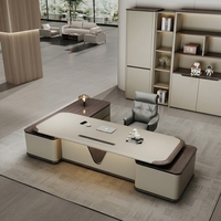 Boss Table Président Bureau du Président Senior Sense Executive Desk Manager Bureau Combinaison de chaises modulaires modernes en bois